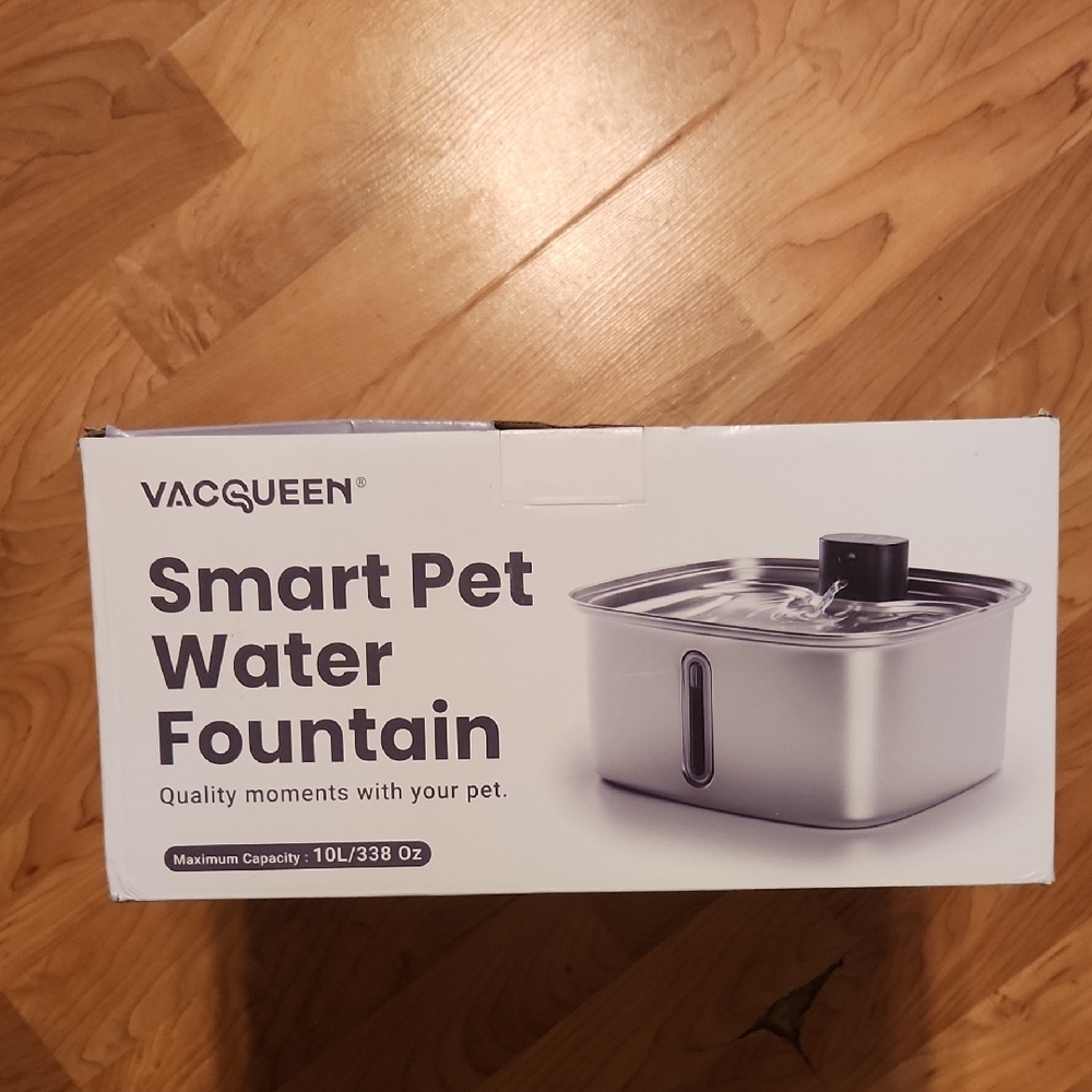 Silver Smart Pet Water Fountain